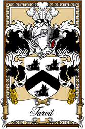 Scottish Coat of Arms Bookplate for Tarvit