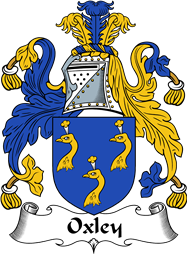 English Coat of Arms for the family Oxley