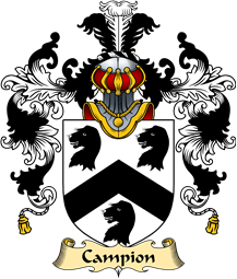 English Family Coat of Arms (v.25) Campion