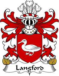 Welsh Coat of Arms for Langford (of Allington, Gresford, Denbighshire)