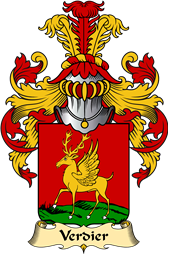 French Family Coat of Arms (v.23) for Verdier