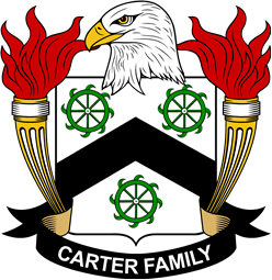 Coat of arms used by the Carter family in the United States of America