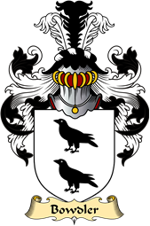 Welsh Family Coat of Arms (v.23) for Bowdler (of Brompton, Montgomeryshire)