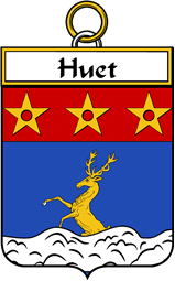 French Coat of Arms Badge for Huet