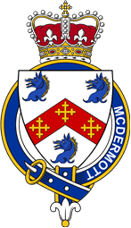 Families of Britain Coat of Arms Badge for: McDermott (Ireland)