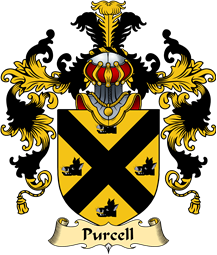 Irish Family Coat of Arms (v.25a) Purcell