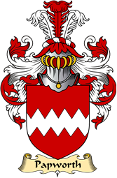 English Coat of Arms (v.23) for the family Papworth