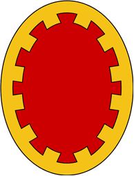 Oval Shield-Bordure Embattled