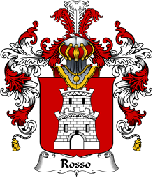 Italian Family Coat of Arms (v.25b) Rosso