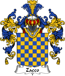 Italian Family Coat of Arms (v.25b) Zacco
