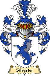 English Coat of Arms (v.23) for the family Silvester