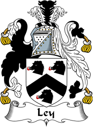 English Coat of Arms for the family Ley