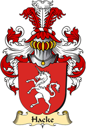 v.23 Coat of Family Arms from Germany for Hacke