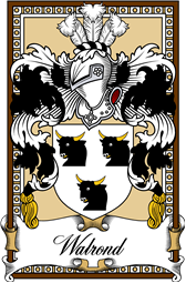 Scottish Coat of Arms Bookplate for Walrond