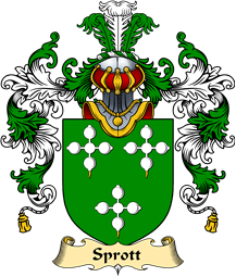 English Family Coat of Arms (v.25) Sprott