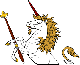 Demi Unicorn Holding Sceptre