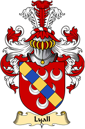 English Coat of Arms (v.23) for the family Liall or Lyall