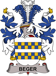 Coat of arms used by the Danish family Beger