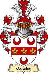 English Coat of Arms (v.23) for the family Oakeley