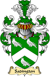 English Coat of Arms (v.23) for the family Sadington