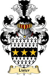 English Coat of Arms (v.23) for the family Lister