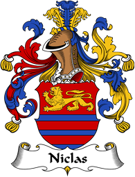 German Wappen Coat of Arms for Niclas