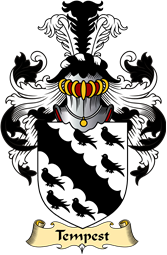 English Coat of Arms (v.23) for the family Tempest