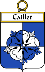 French Coat of Arms Badge for Caillet