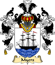 Irish Family Coat of Arms (v.25a) Myers