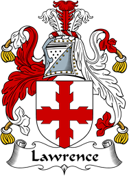 English Coat of Arms for the family Lawrence or Laurence