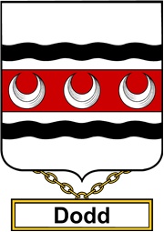 English Coat of Arms Shield Badge for Dodd