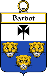 French Coat of Arms Badge for Bardot