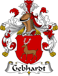 German Wappen Coat of Arms for Gebhardt