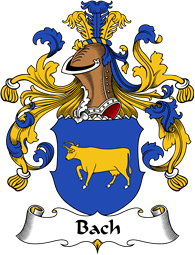 German Wappen Coat of Arms for Bach