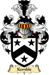 English Coat of Arms (v.23) for the family Kemble