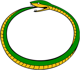 Serpent Embowed Biting his Tail