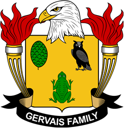 Coat of arms used by the Gervais family in the United States of America