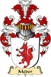 v.23 Coat of Family Arms from Germany for Meder