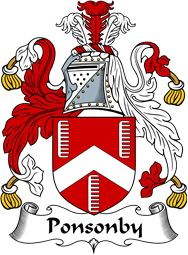 English Coat of Arms for the family Ponsonby