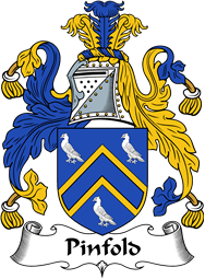 English Coat of Arms for the family Pinfold