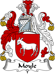 English Coat of Arms for the family Moyle