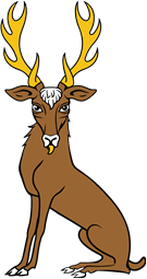 Stag Sejant Guardant