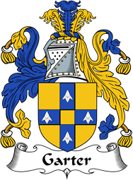 English Coat of Arms for the family Garter