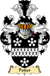 English Coat of Arms (v.23) for the family Potter