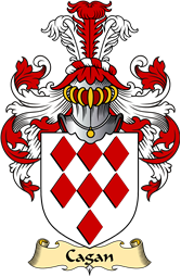 English Coat of Arms (v.23) for the family Cagan