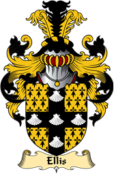 English Coat of Arms (v.23) for the family Ellis