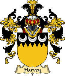Irish Family Coat of Arms (v.25a) Harvey or Hervey