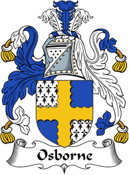 English Coat of Arms for the family Osborn (e)