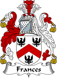 English Coat of Arms for the family Frances