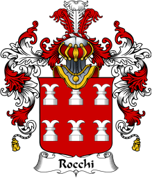 Italian Family Coat of Arms (v.25b) Rocchi